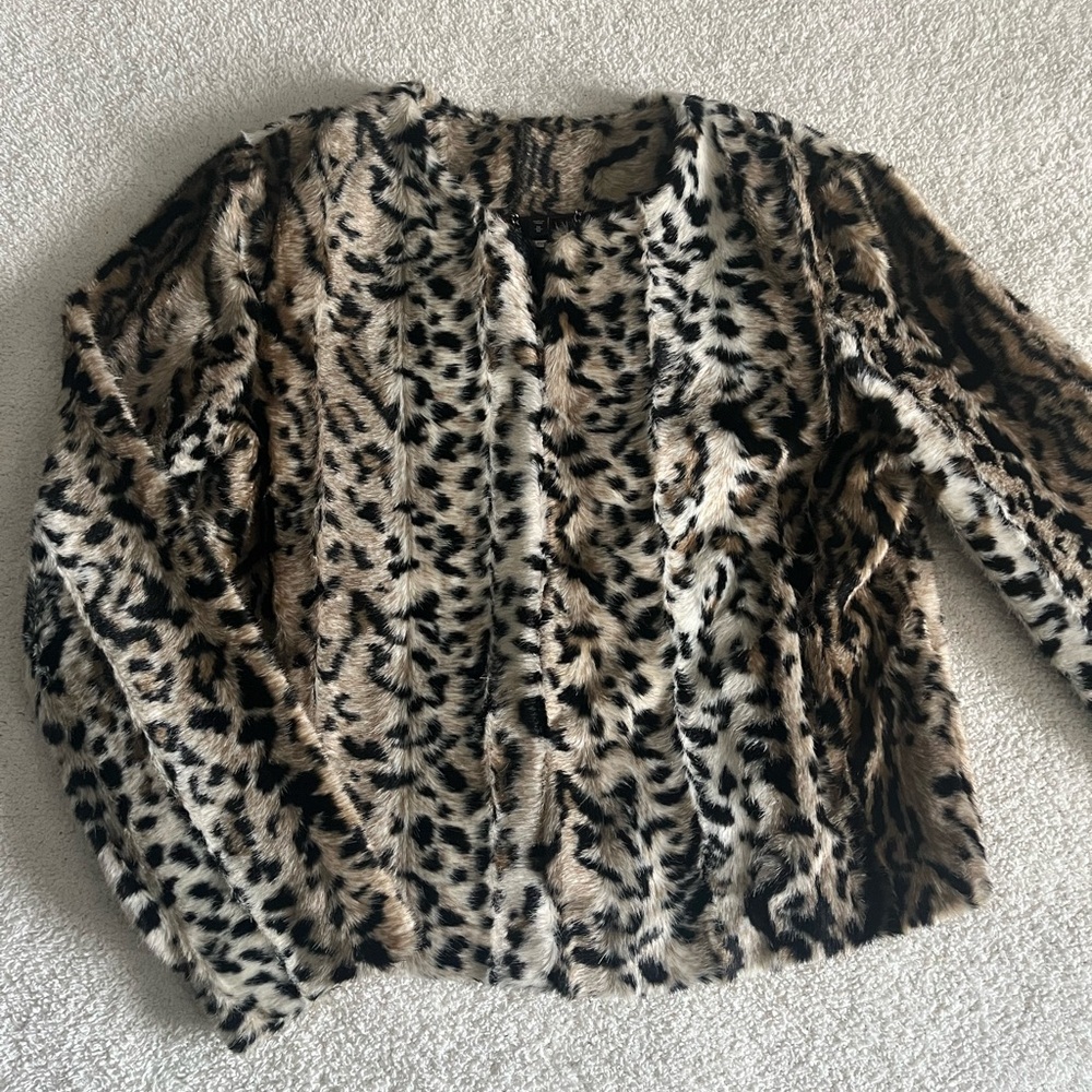 Vintage Express Faux Fur Leopard Coat